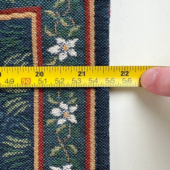 Vintage Antique 1800s Dancing Maidens Design Jacquard Woven Tapestry Wall Art - Picture 6 of 9